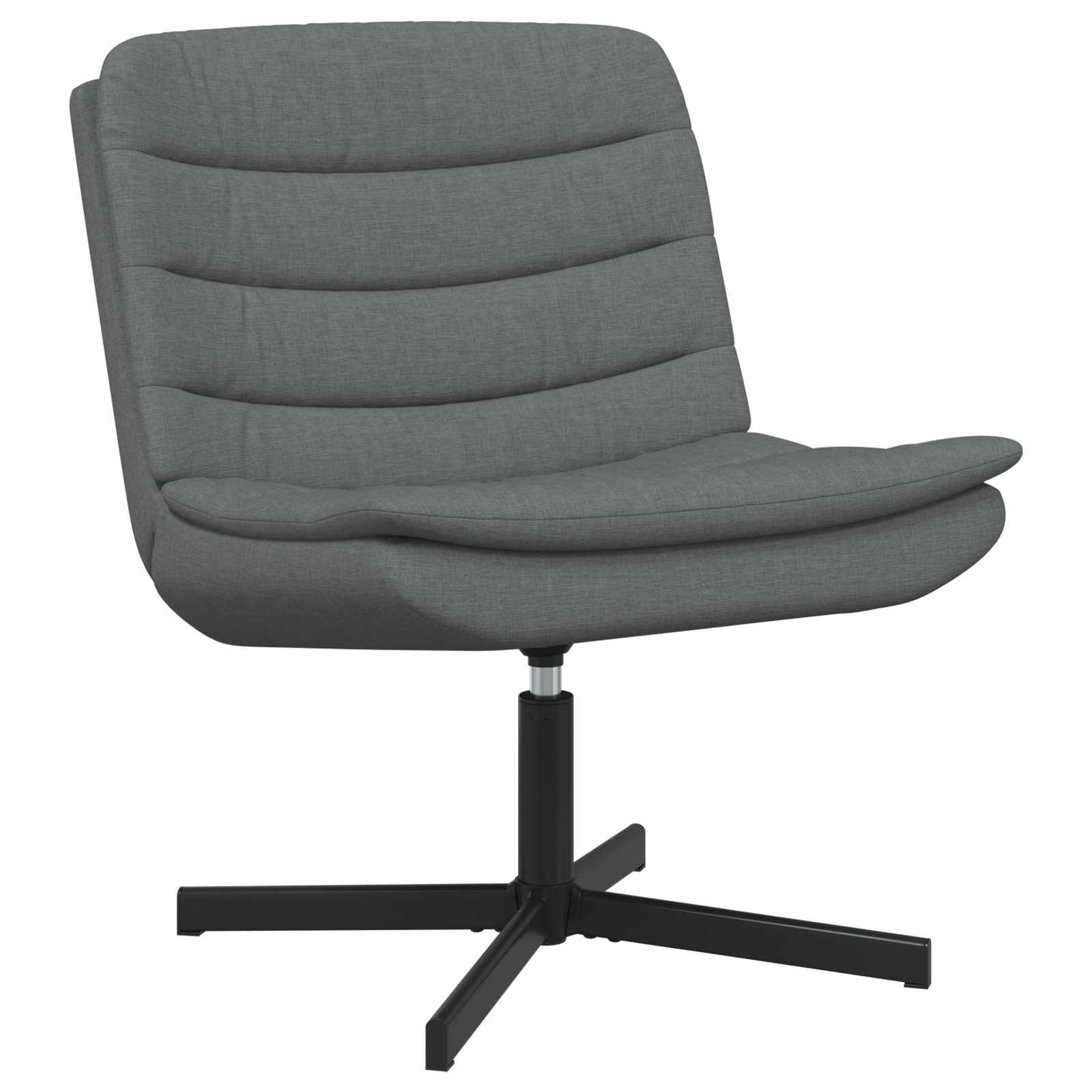 Fotel obrotowy Ciemnoszary 63 x 75 x 76 cm tkanina vidaXL