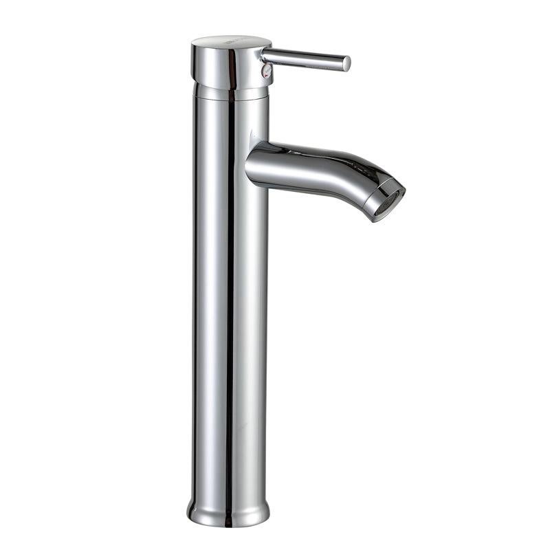 1 szt. Srebrna Bateria Umywalkowa (296x105 mm) Kran do umywalki Wyjątkowa bateria umywalkowa Chromowany mosiężny wyciągany kurek do powietrza