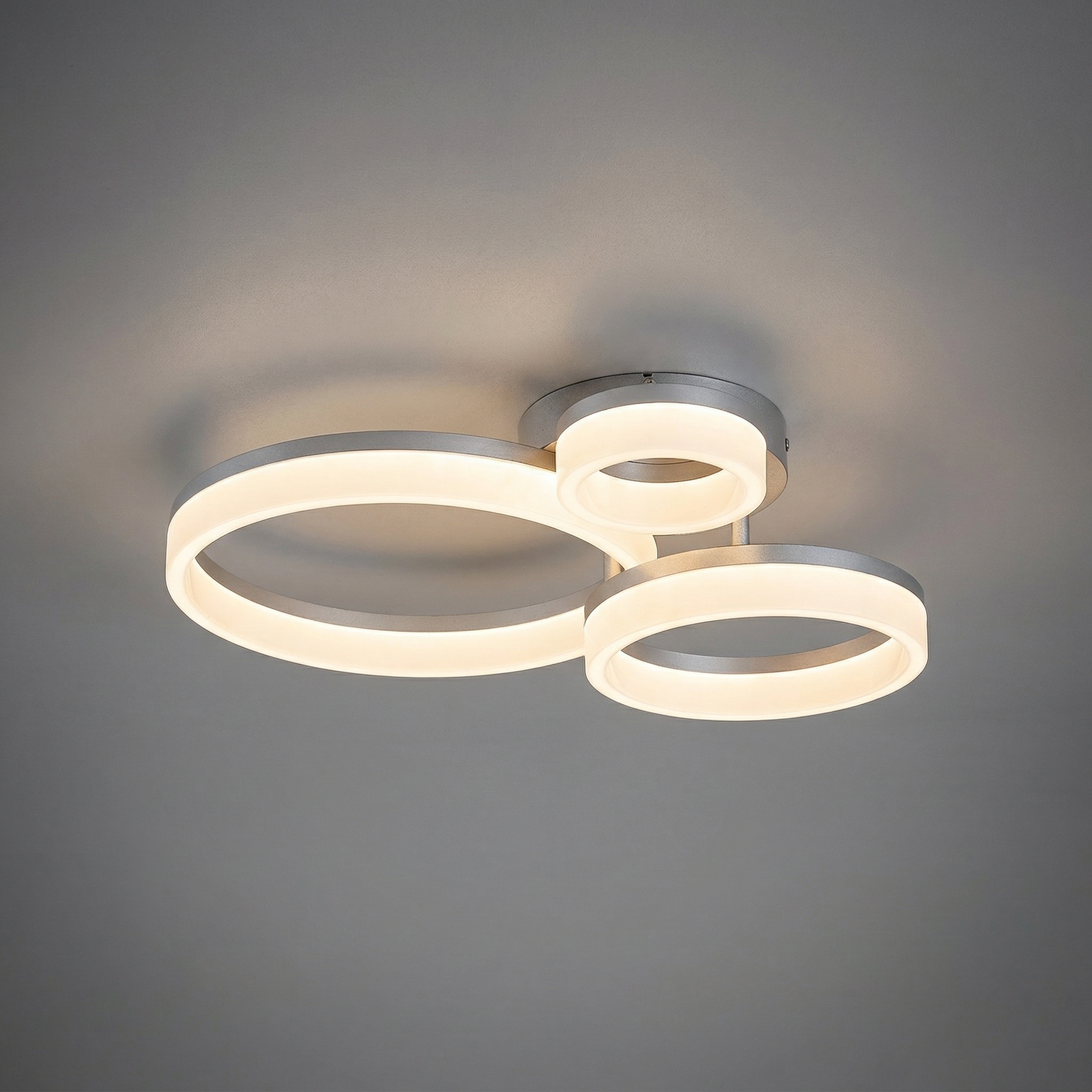 Lampa sufitowa wisząca Amilia chromowana biała LED 24W 3000/4000/6500K 2650lm nowoczesna wym: 13 x 51 x 38 cm metal Rabalux