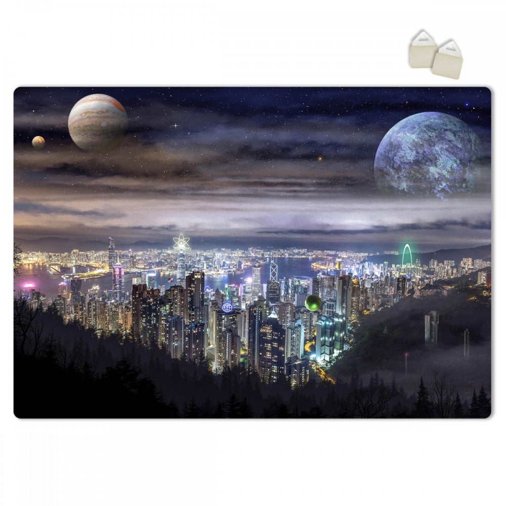 PLANET CITY - PLAKAT Forex z ekspandowanego PVC o grubości 3 mm - 100x70 cm