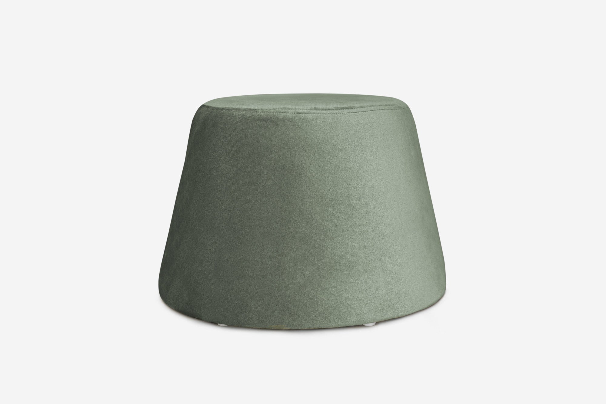 Puf welur zielony Ø46x33 cm – Nowoczesny i elegancki