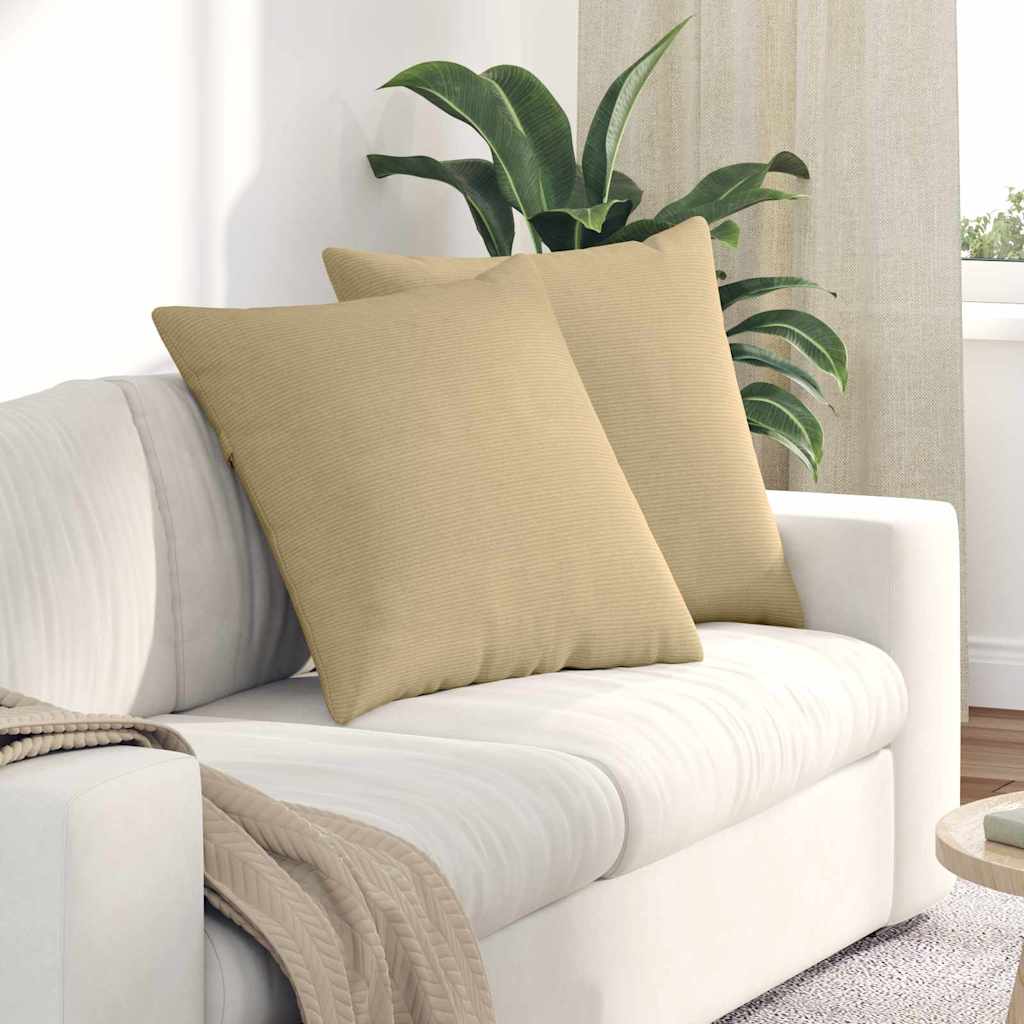 Poduszki na sofę 2 pcs Szary zielony 80 x 80 cm vidaXL