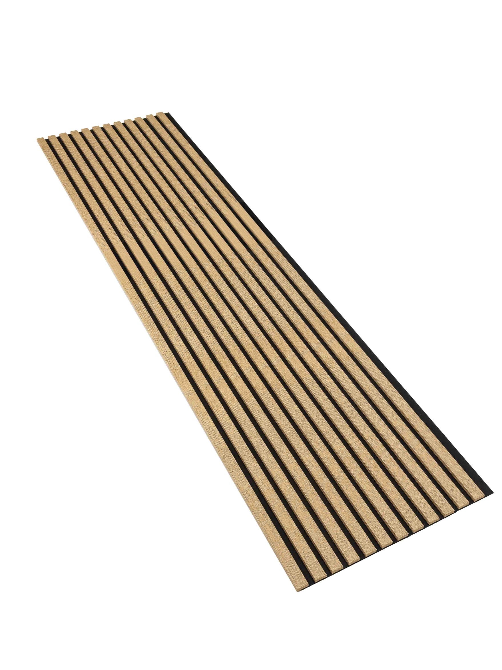 Lamele na Czarnej Płycie Ścienne SunWood 275x55cm Panele Dekoracyjne Dąb Cleveland 1 szt.