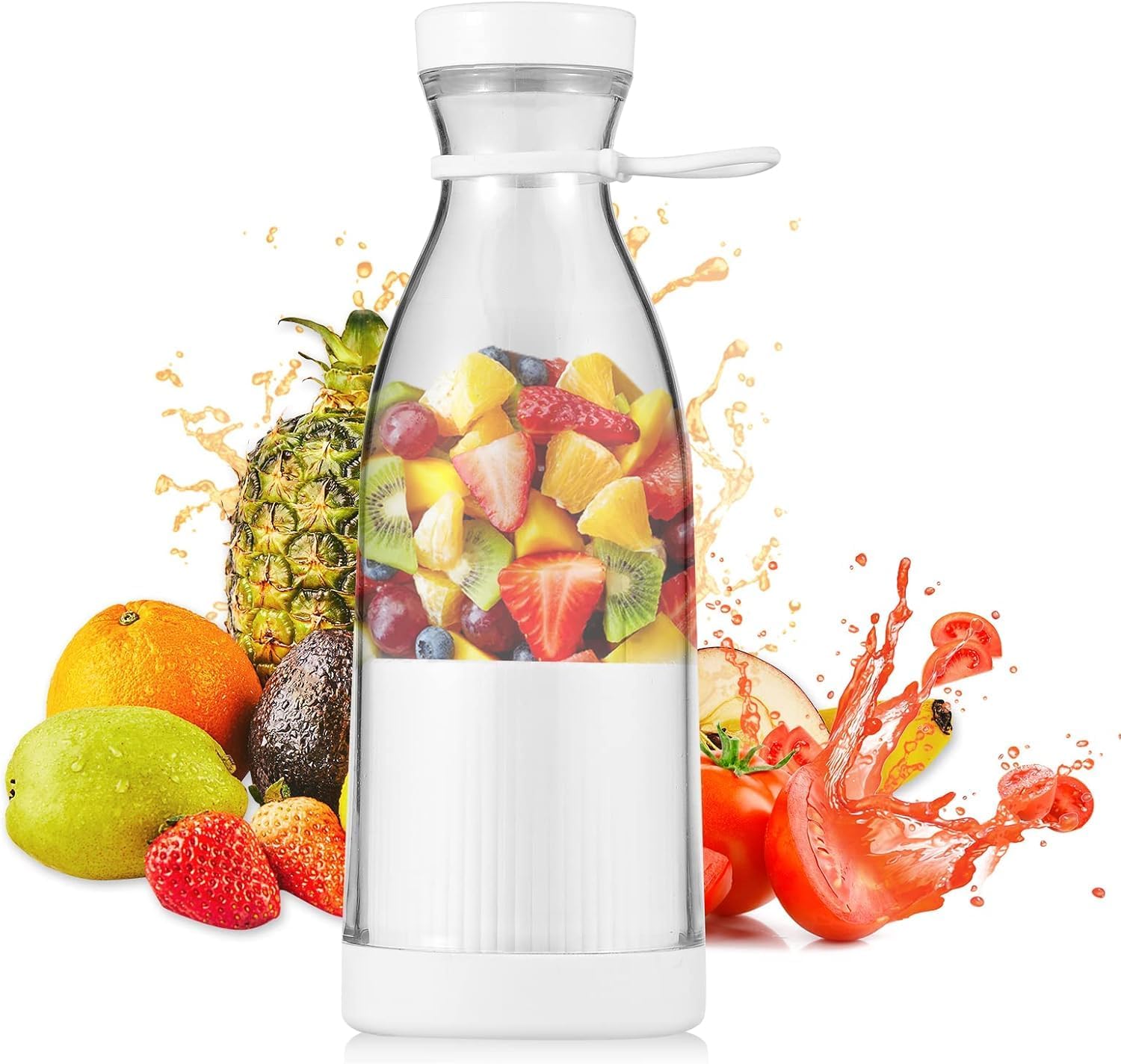 Mieszalnik 500ML, przenośny mini blender do smoothie, butelka na świeży sok, wielofunkcyjny blender osobisty z USB do ładowania