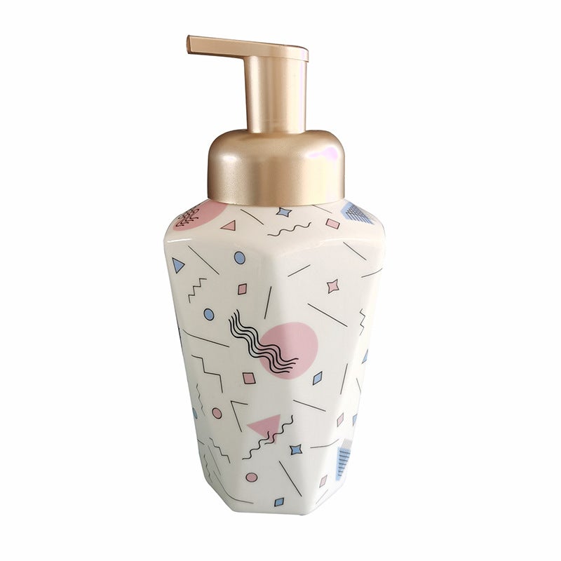 Dozownik do mydła w płynie Creative Nordic Ceramic, prasa spieniająca, butelka czyszcząca 340 ml