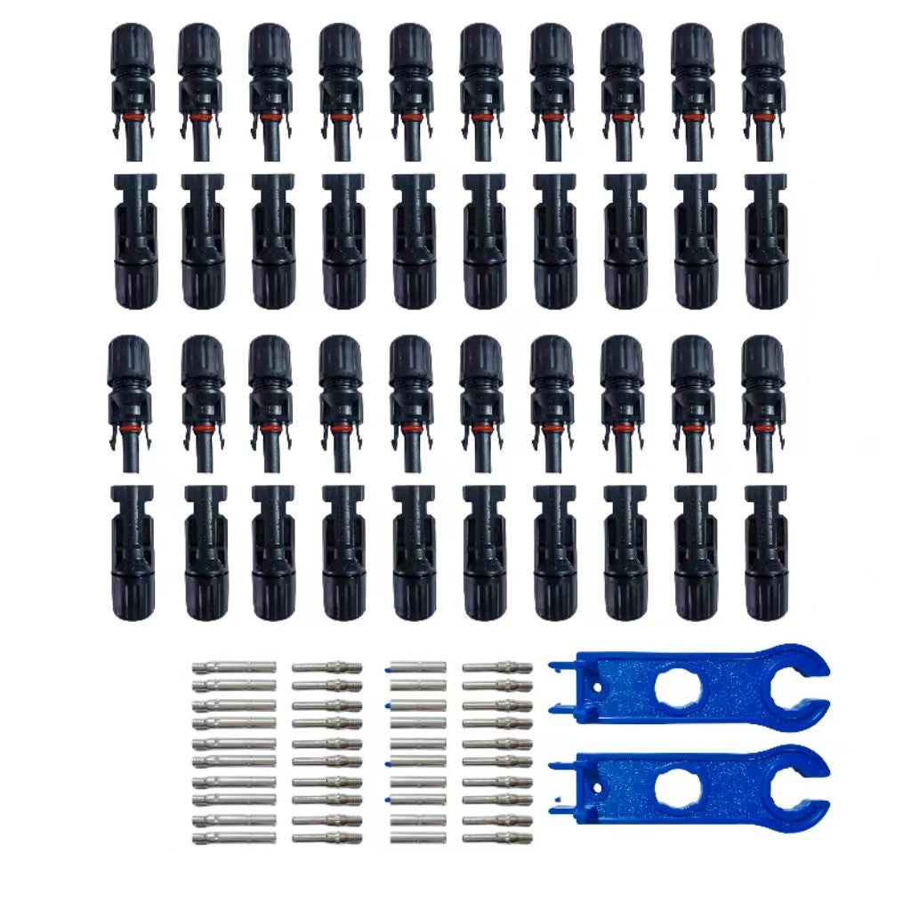 20 Par Złączy Solarnych Fotowoltaicznych, Złącze do Kabla Paneli Solarnych, Odpowiednie do Kabli Solarnych 2.5/4/6mm²
