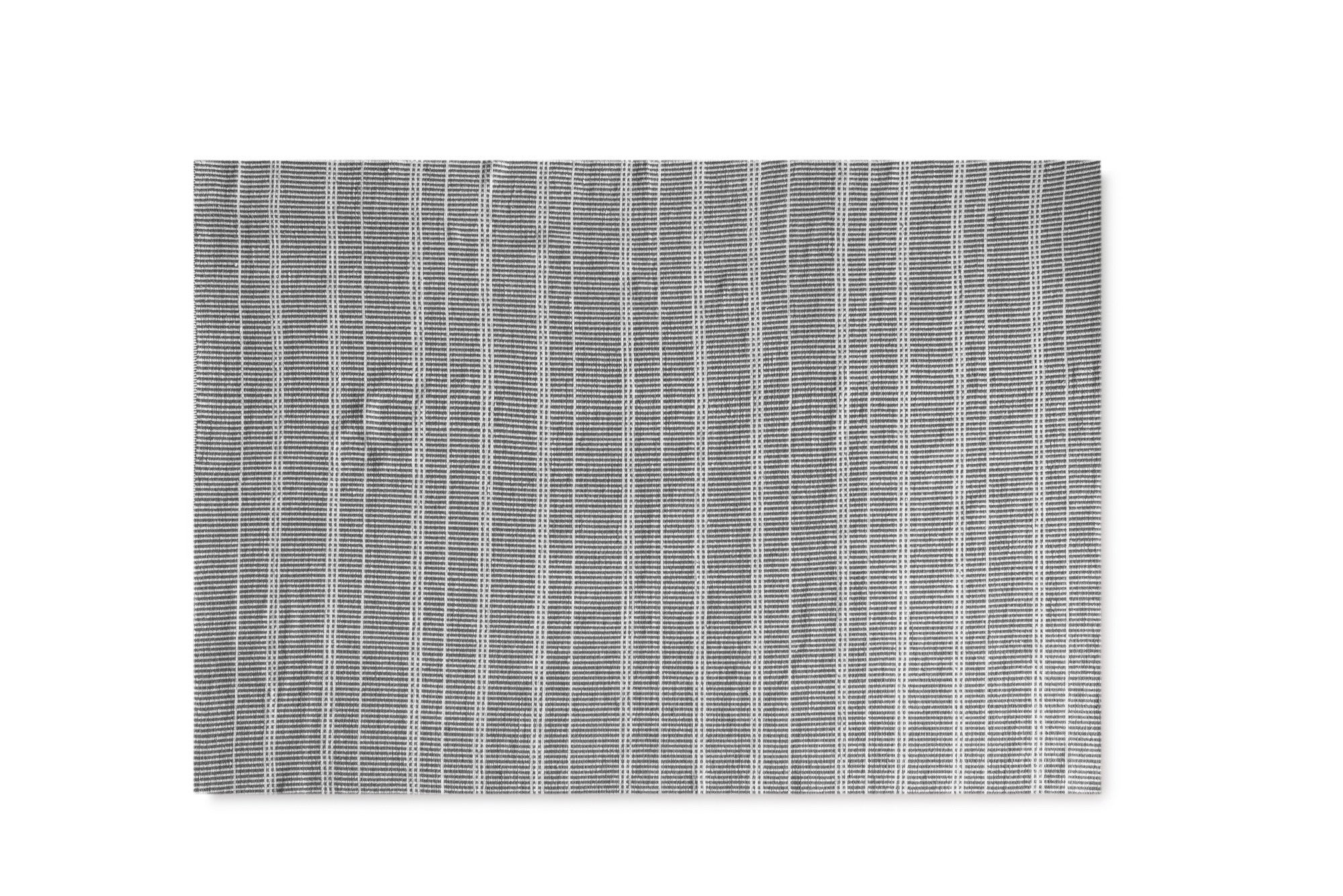 Dywan bawełniany szary w białe linie 175x235 cm | Nowoczesny i stylowy