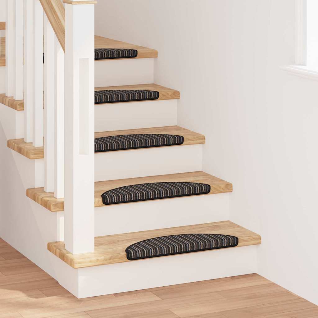 Samoprzylepne maty na schody 15 pcs Antracyt 56 x 17 x 3 cm vidaXL