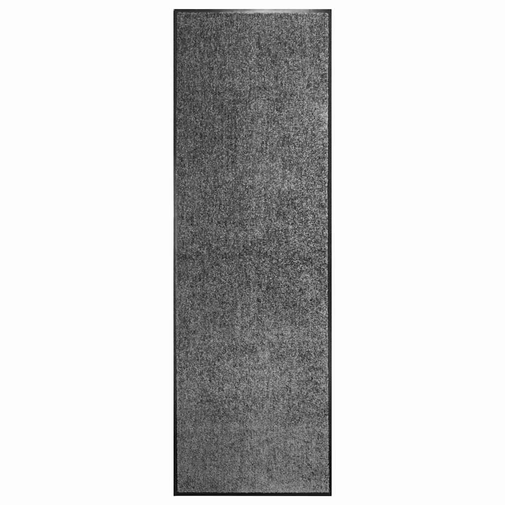 Wycieraczka Tuftowana 60x180 cm Antracytowa Antypoślizgowa Zmywalna do Domu
