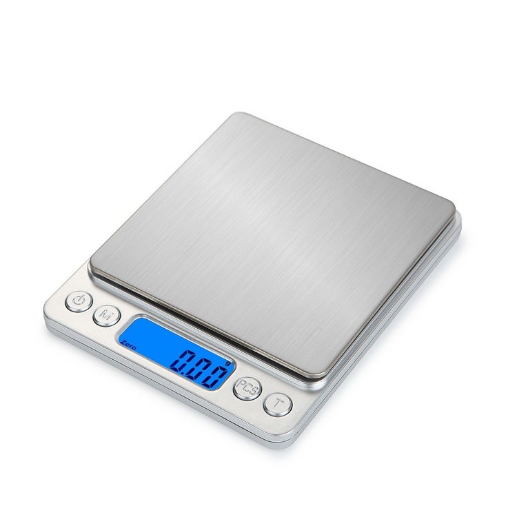 Waga kuchenna cyfrowa z funkcją ładowania przez USB 0.5 kg/0.01 g, cyfrowa waga do pieczenia, precyzyjna waga elektroniczna z tackami.