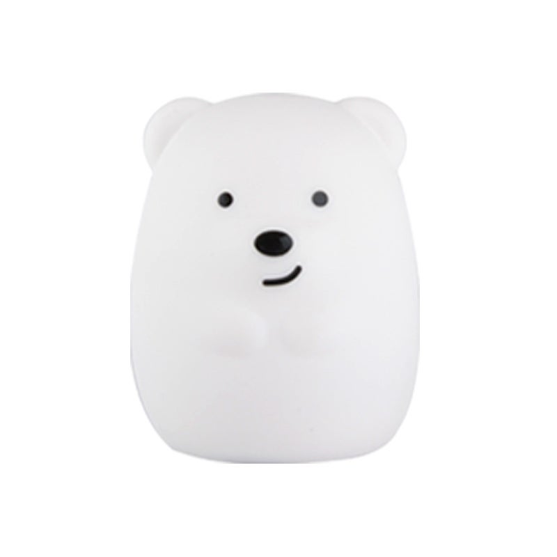 Lampka nocna dla dzieci, lampka nocna LED Bear, 9 kolorów, wielokolorowa lampka nocna dla niemowląt, ładowana przez USB, lekka lampka nocna z pilotem,