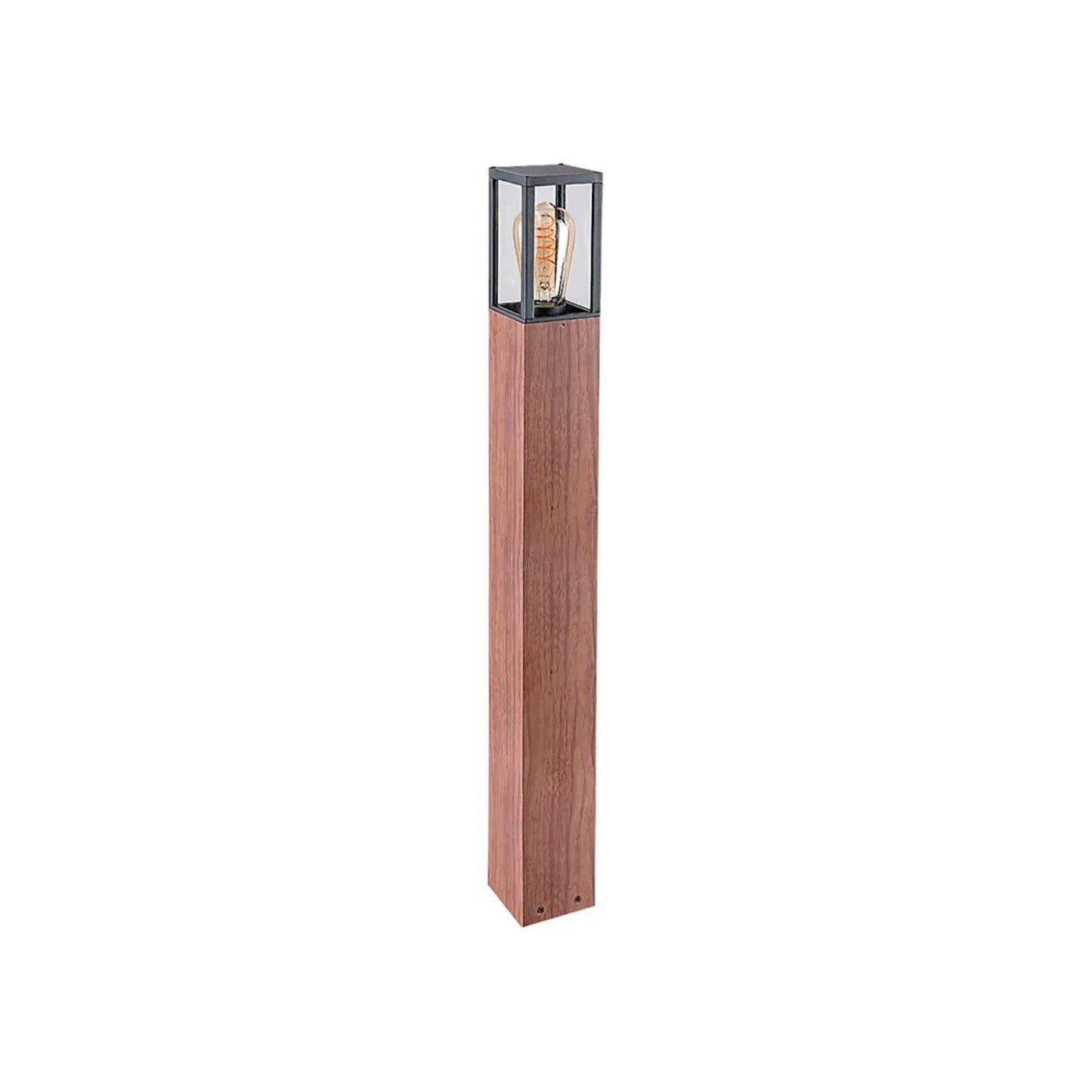 Lampa ogrodowa stojąca Wales kolor dębu 1xE27x60W IP44 wym: 82 x 9 x 9 cm aluminium Rabalux