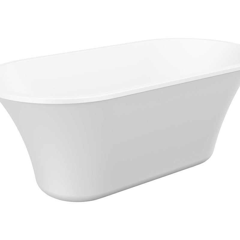 Wanna wolnostojąca designerska – 193 l – 150 × 75 × 58 cm – Biała – NOEMIE II