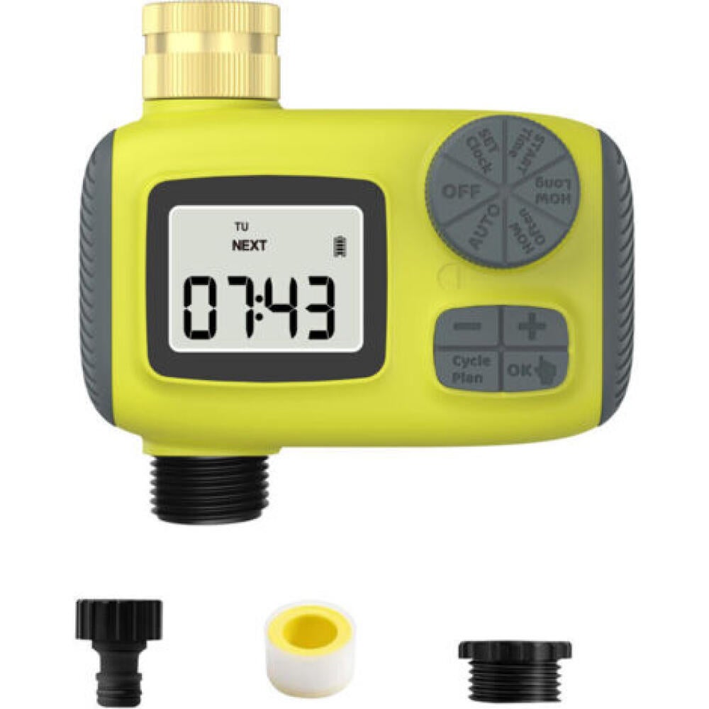 Automatyczny timer nawadniania z ekranem LCD i przyciskiem ręcznym do łatwego ustawiania, odpowiedni do systemów nawadniania trawników i ogrodów