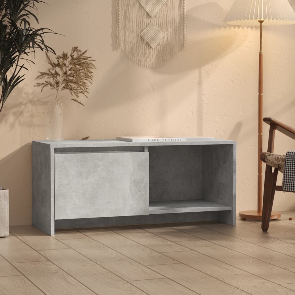 Szafka pod TV, szarość betonu, 90x35x40 cm vidaXL