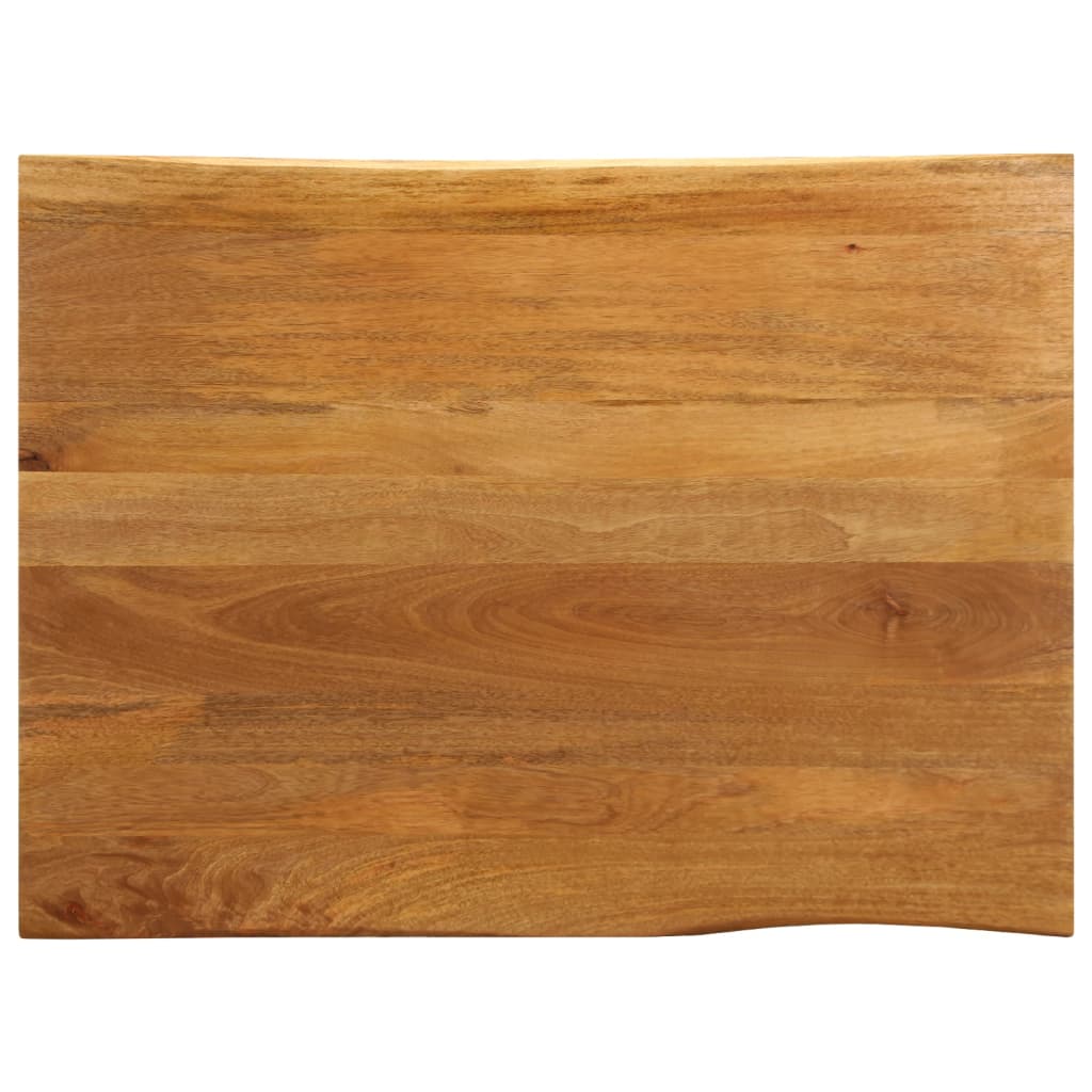 Blat Drewniany Mango do Stołu Naturalne Krawędzie 100x80 cm 25 mm Kolor Dąb