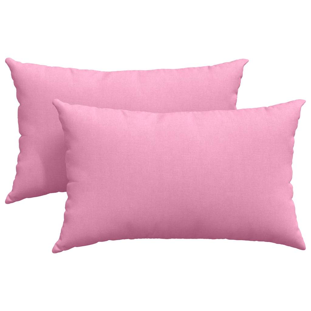 Poduszki na sofę 2 pcs Różowy 50 x 30 cm tkanina