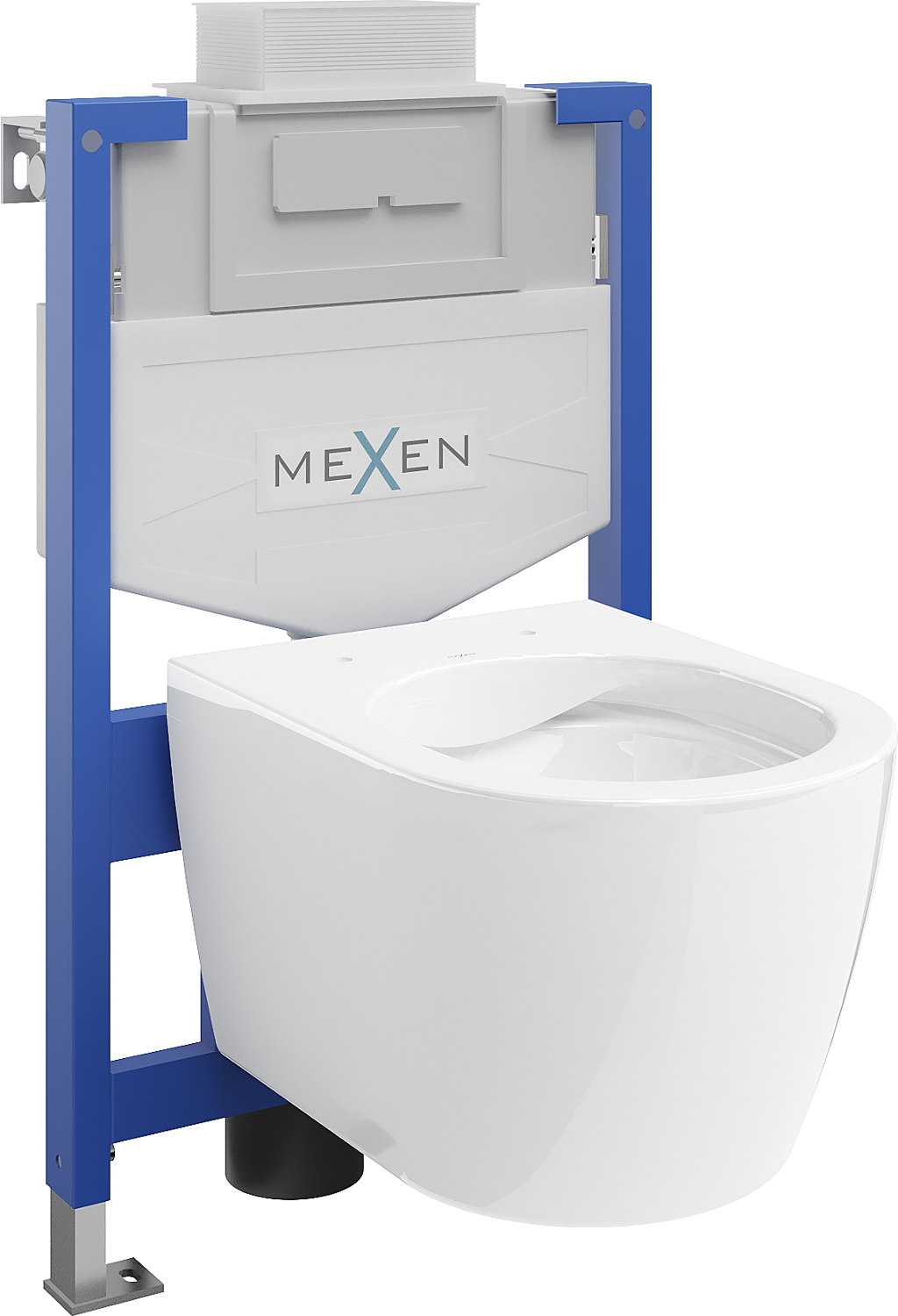 Mexen zestaw podtynkowy WC stelaż Fenix XS-U z miską WC Carmen, biały połysk - 6853388XX00