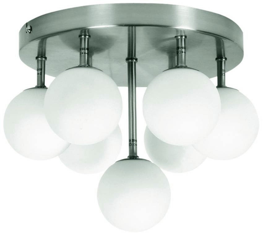 Lampa wisząca Etiuda srebrno-biała 7xG9x40W kule wym: 23 x 30 x 30 cm metal Candellux