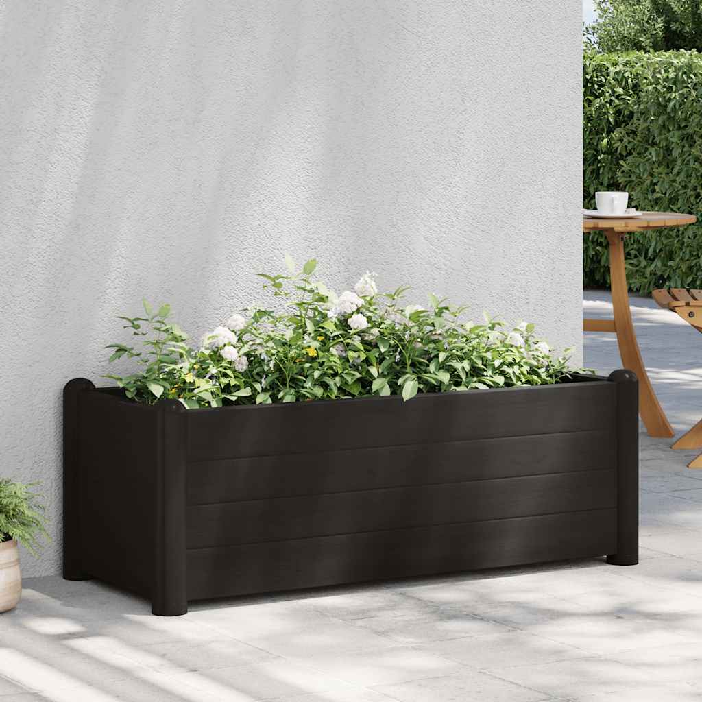 Podwyższona donica, PP, antracytowa, 100x43x35 cm vidaXL