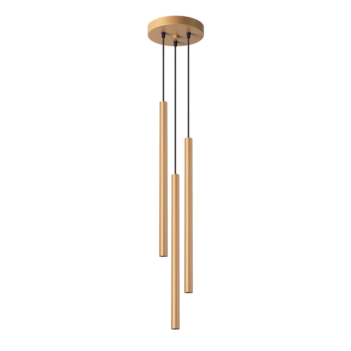 Lampa wisząca okrągła tuba złota potrójna PASTELO 3xG9 8W SL.1172 Sollux Lighting