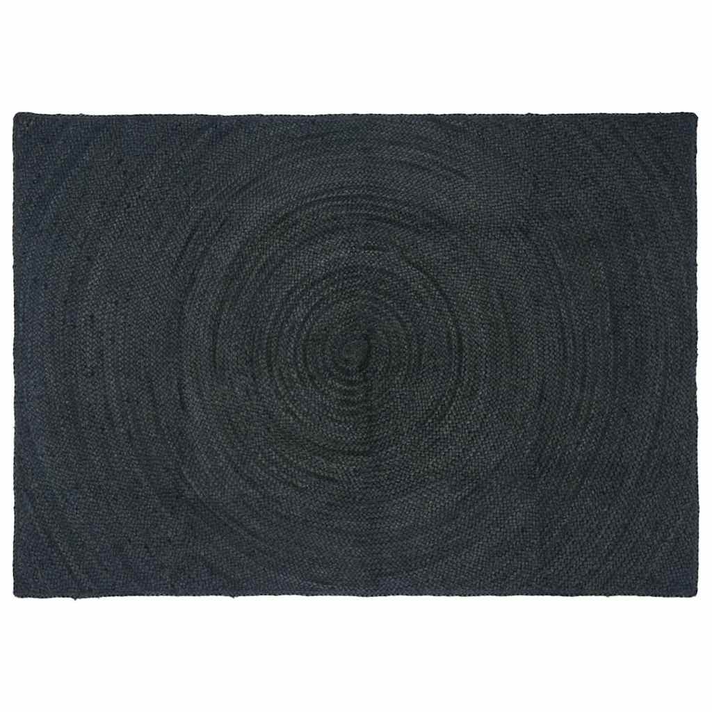 Dywany pokojowe ciemnoszary 140 x 200 cm Juta vidaXL
