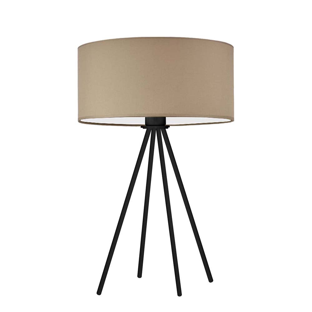 Lampka nocna na biurko lampa biurkowa LED z abażurem walec 30cm SOLARIS