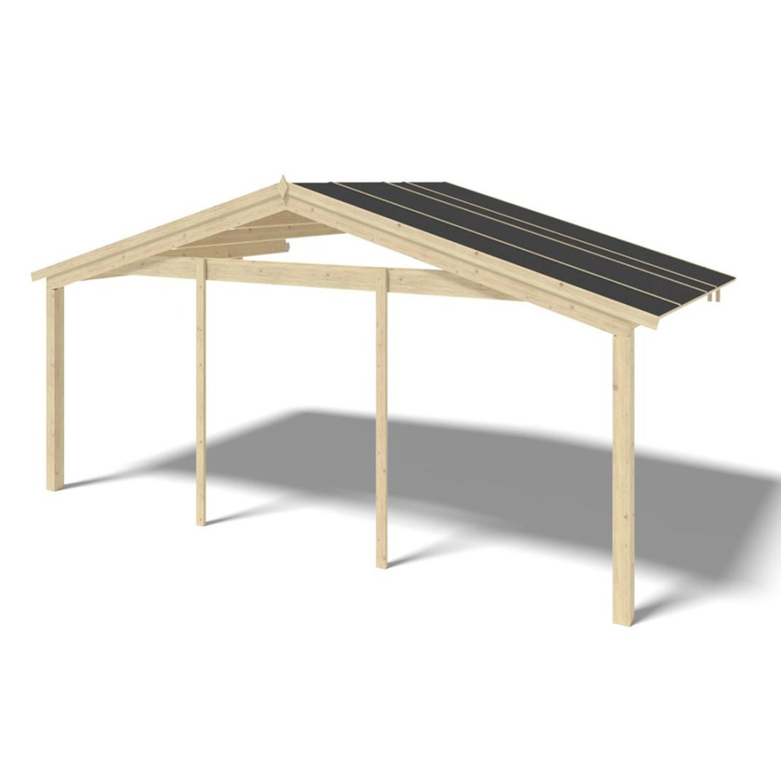 Zadaszenie werandy tarasu domku ALTANKA - 6x3 m, drewniane, DOM556, 1szt.