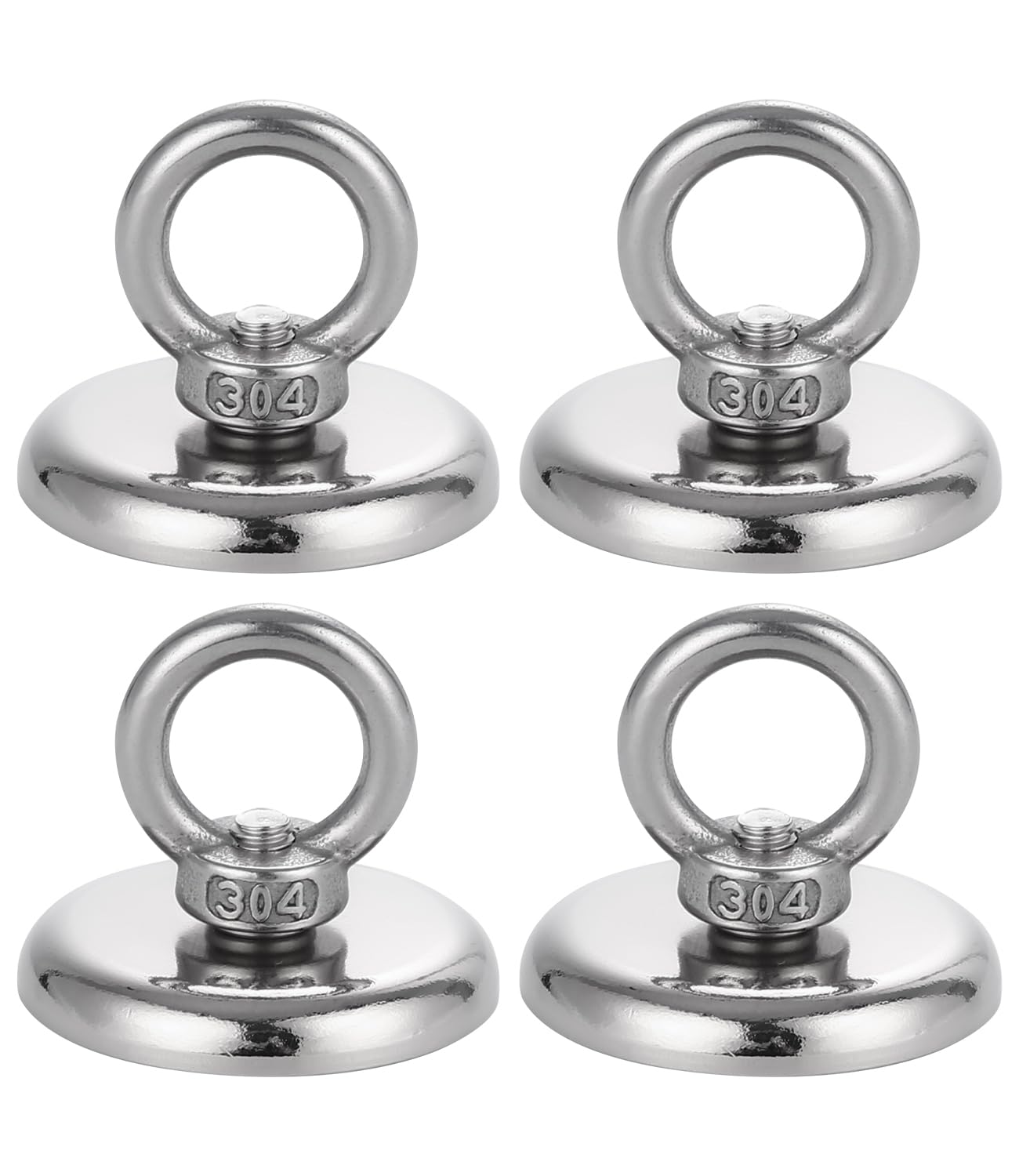 4 sztuki magnesów neodymowych 42mm 50kg super mocnych, przemysłowych, naukowych, do połowów magnetycznych, garażowych.