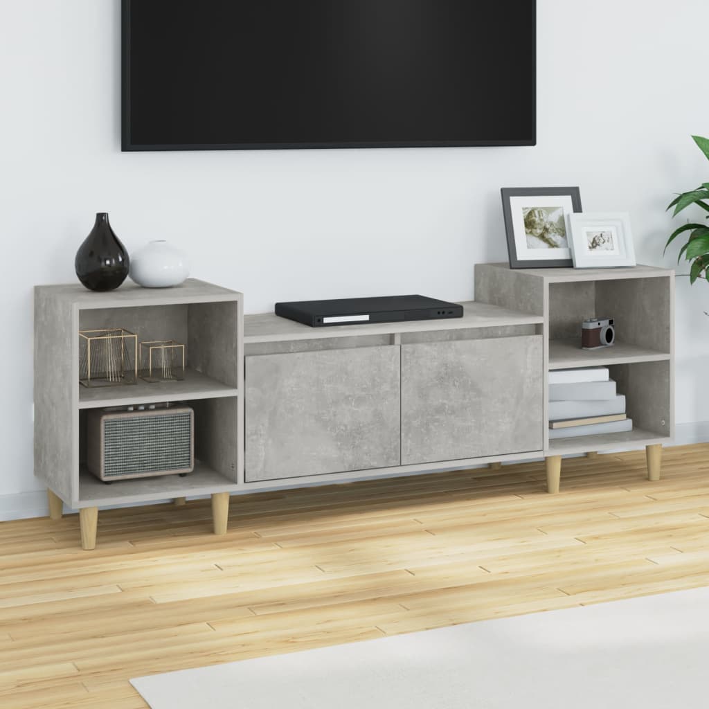 Szafka pod TV, szarość betonu, 160x35x55 cm vidaXL