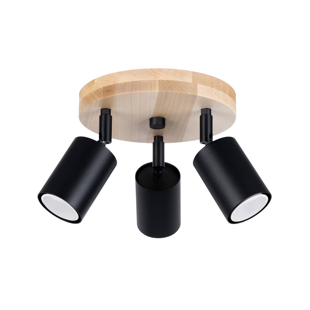 Spot sufitowy tuba potrójny okrągły czarny 3xGU10 10W VERDO SL.1292 Sollux Lighting