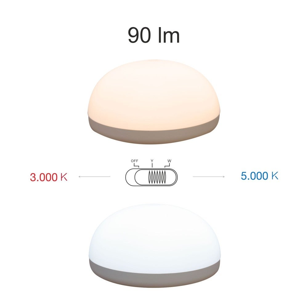 Lampa z czujnikiem dotykowym, 13 cm, ściemnialna LED 1 W 90 lm, bateria USB