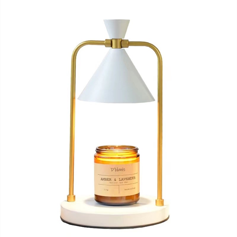 Lampa do podgrzewania świec z regulatorem, timerem 2H/4H/8H, kompatybilna z małymi i dużymi świecami, z 2 żarówkami 35 W