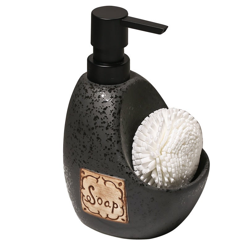 Ceramiczna butelka na balsam, mydło do rąk, szampon i żel pod prysznic o pojemności 450 ml