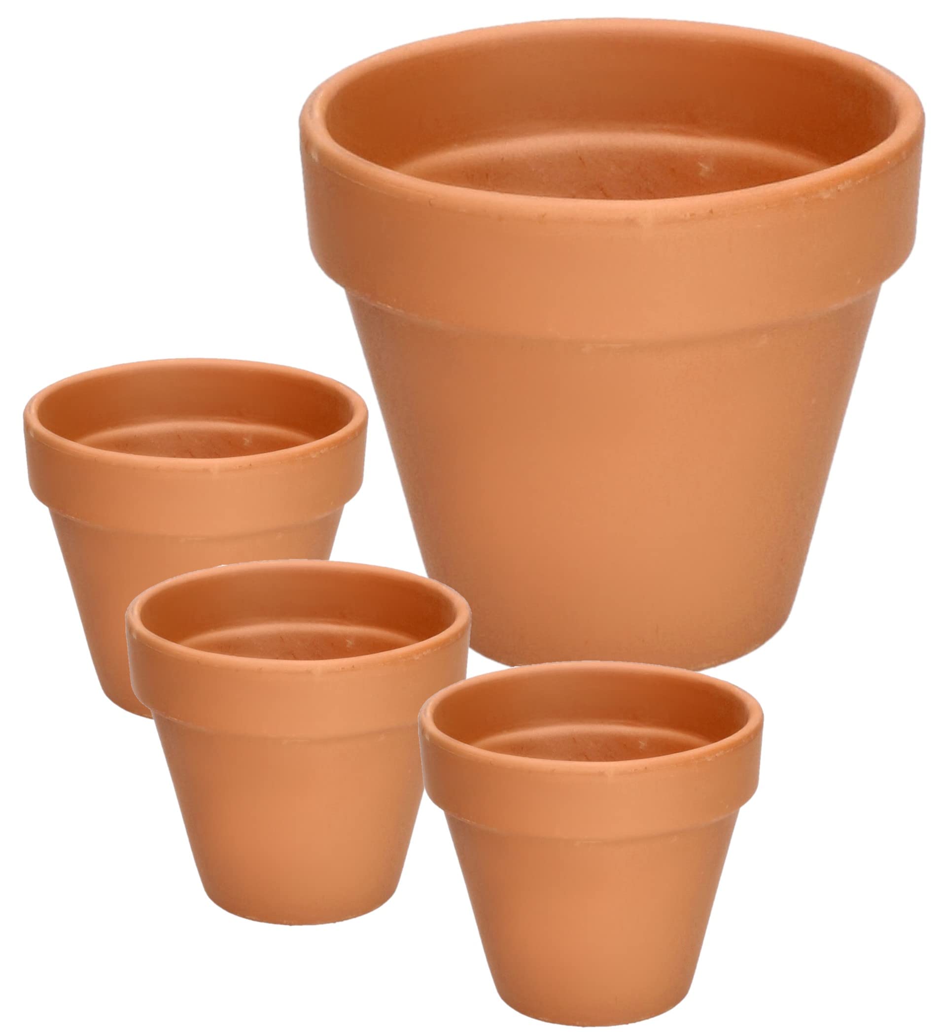 4x doniczka gliniana 13 donica ceramiczna terakota - KOTARBAU