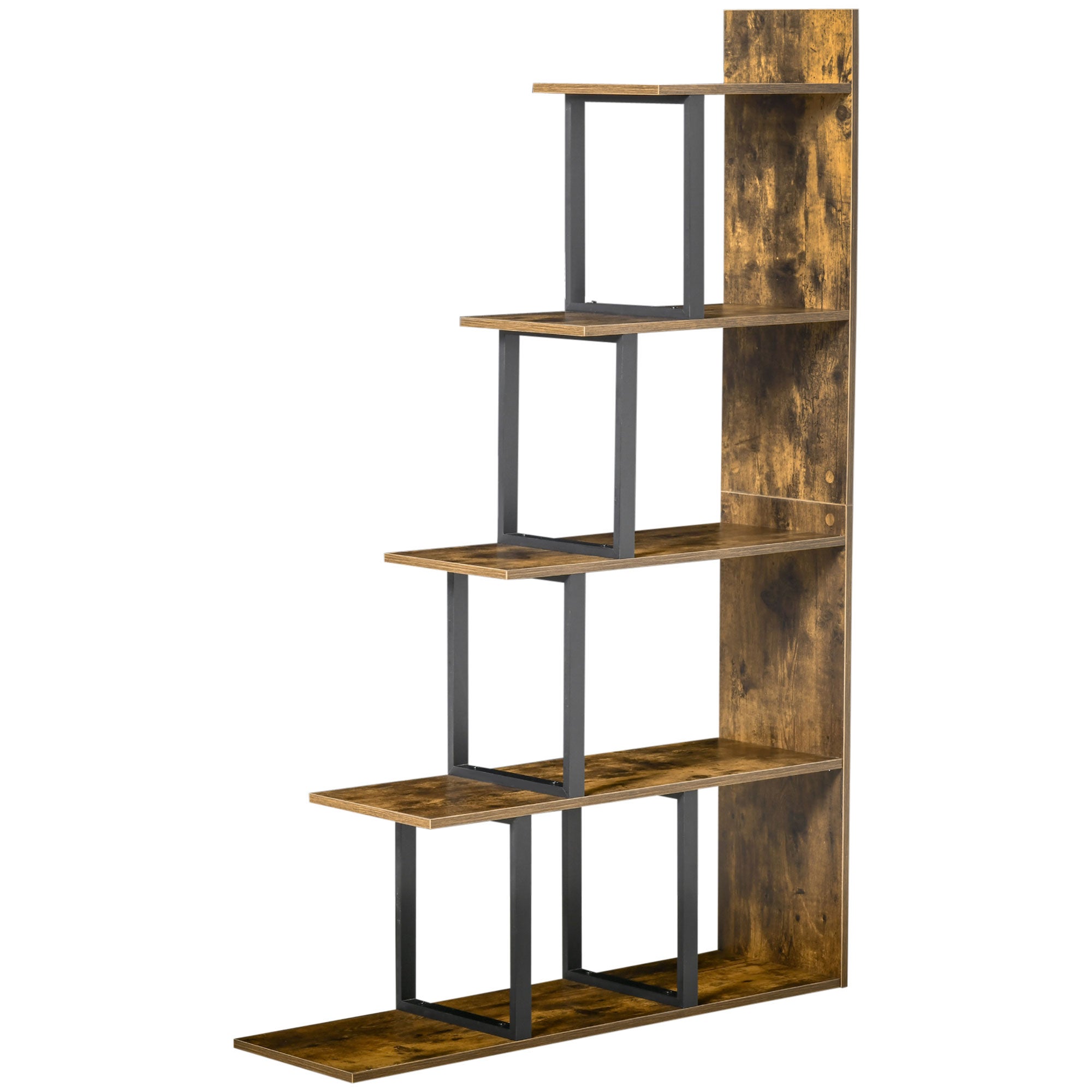 Regał na książki z płyty wiórowej w stylu vintage/industrialnym, 102 x 30 x 160 cm
