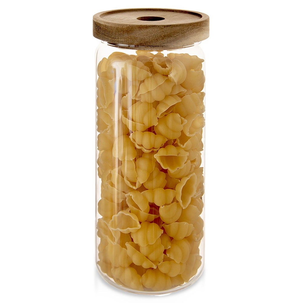 Pojemnik na produkty sypkie szklany z pokrywką i uszczelką 1,6 l