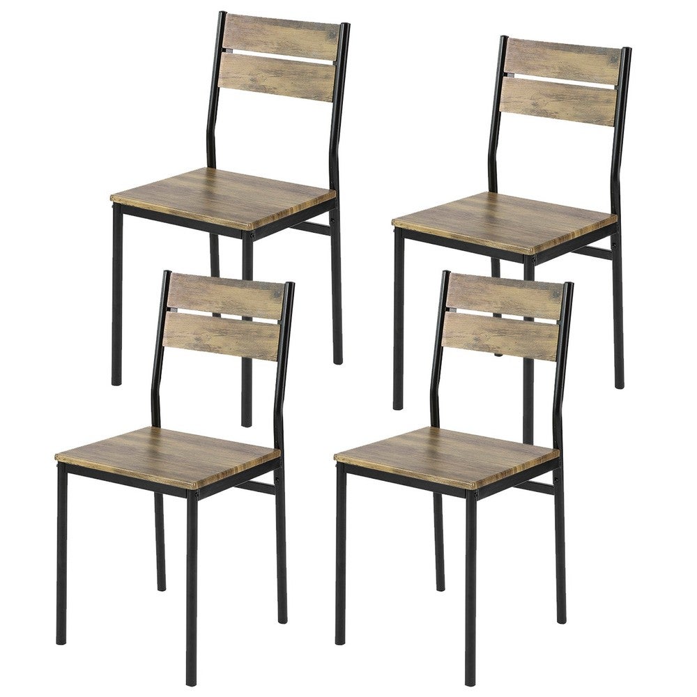 SoBuy Zestaw 4 stołków barowych 39x42x82cm Przemysłowy FST72-Nx4