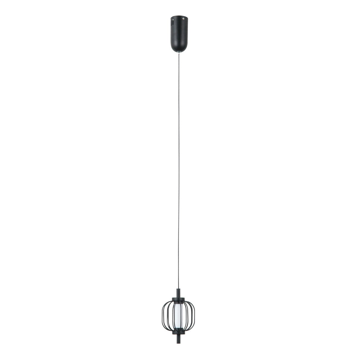 Lampa wisząca PEDRO LED 4W Ciepła biel 267lm czarna matowa wym: 120 x 11 x 11 cm Italux