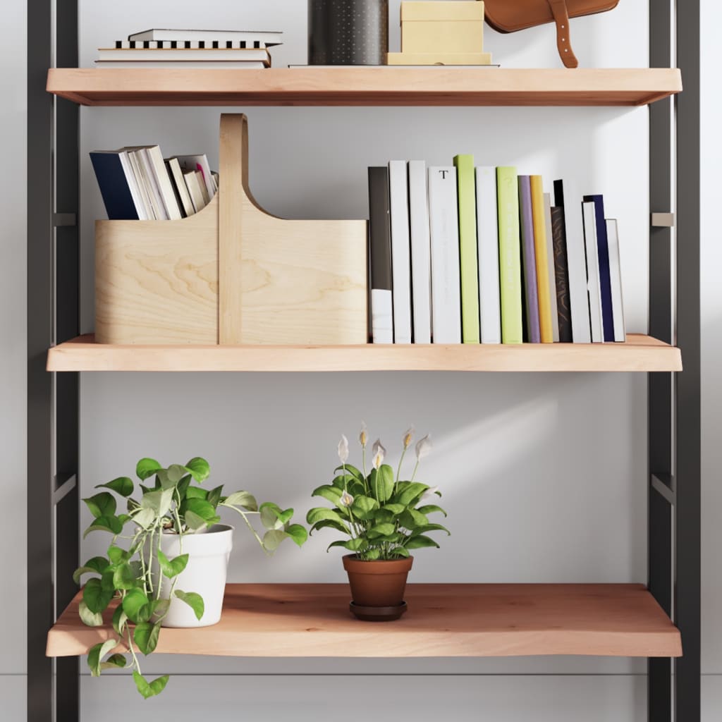 vidaXL Półka, 100x60x(2-4) cm, surowe lite drewno dębowe