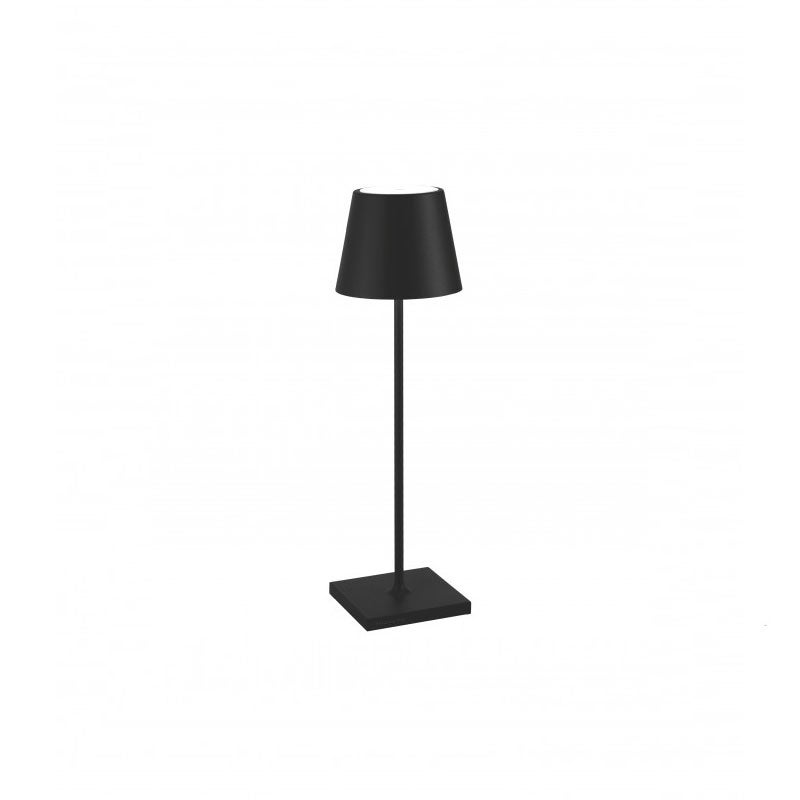 Lampa stołowa LED Poldina Pro Black, ładowalna i ściemnialna, z czasem pracy baterii do 12 godzin Nadaje się do użytku na zewnątrz, IP65