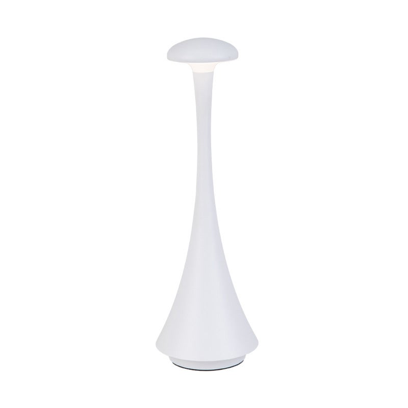 Bezprzewodowa lampa biurkowa LED ze ściemniaczem, nowoczesna, prosta lampka nocna, biała