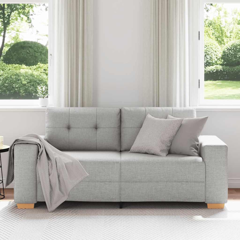 Sofa dwuosobowa, szara chmurowy, 180x77x82 cm, tkanina