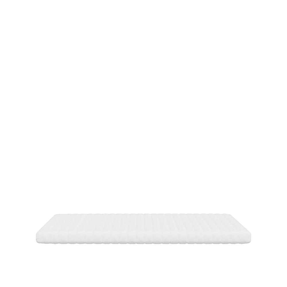 Materac vidaxl piankowy 7 stref 140x200 cm biały optymalny komfort