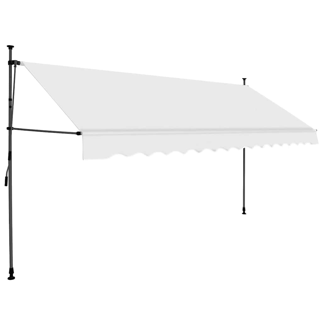 Markiza Tarasowa Zwijana 350x120 cm Kremowa na Taras i Balkon