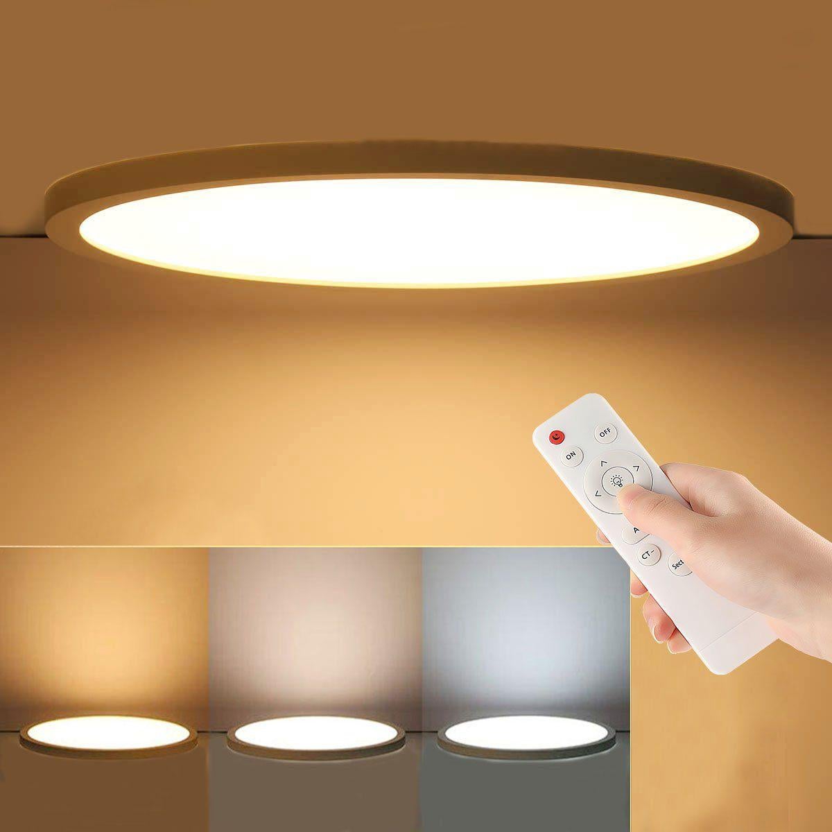 Płaska lampa sufitowa LED 20W, neutralne białe światło, montowana na powierzchni, idealna do sypialni, salonu, korytarza, kuchni.