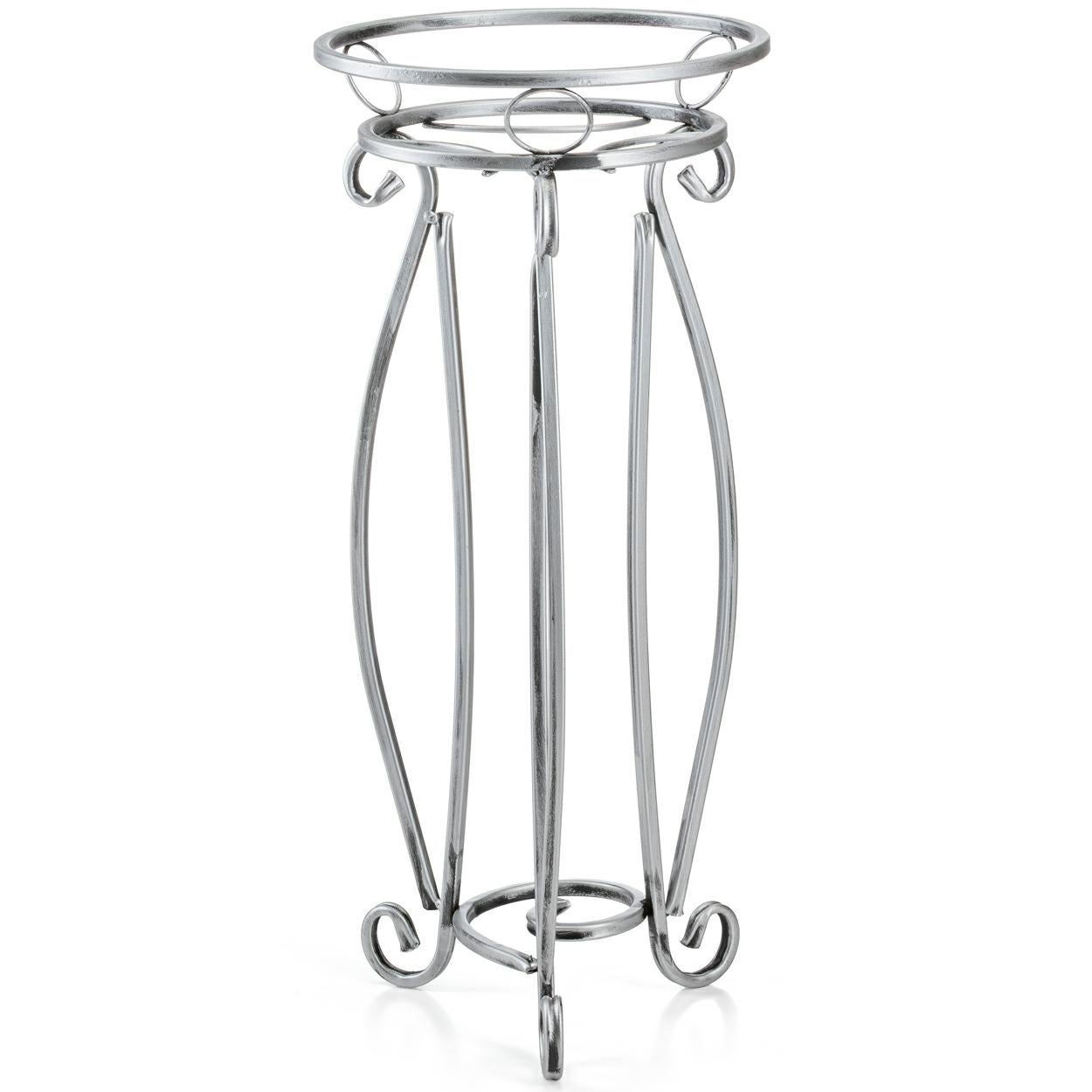 Kwietnik metalowy Dąstal srebrny matowy 62x28x28 cm 1 szt.