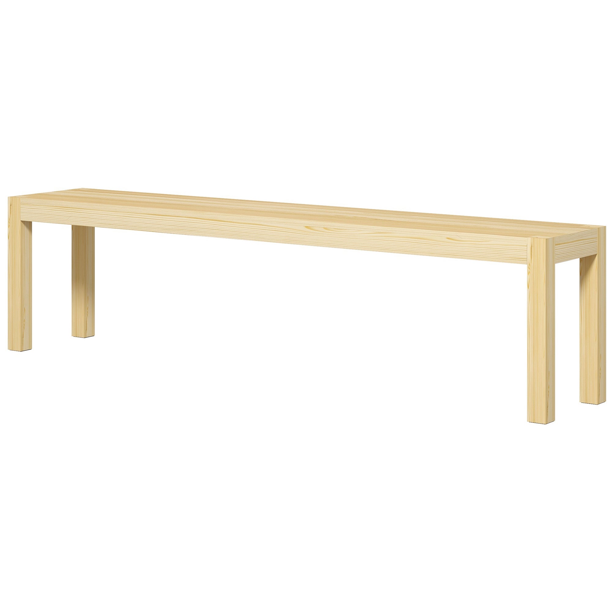 Ławka, miejsca dla 3 osób, do 330 kg, drewno sosnowe, 175x33x45 cm