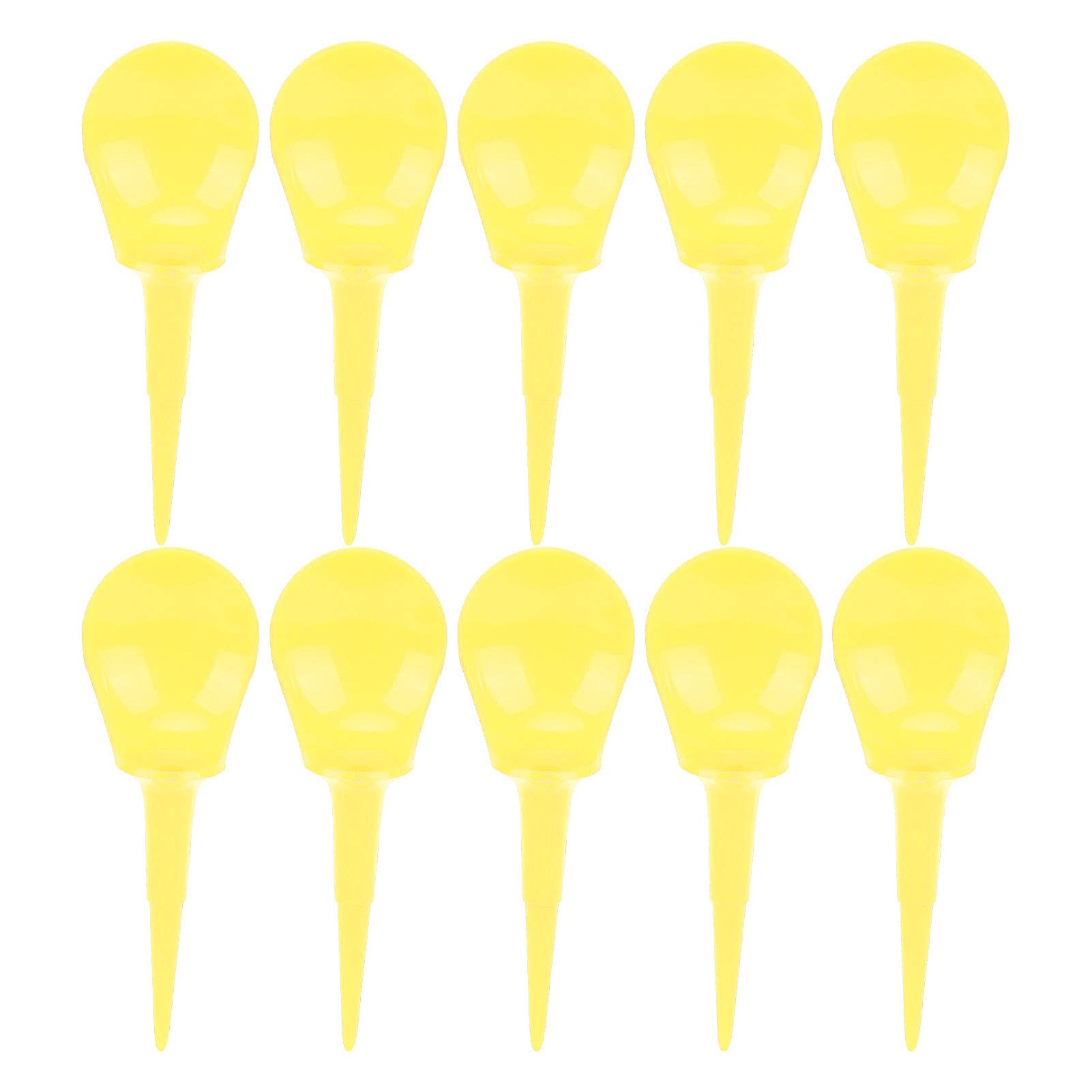 10-częściowy plastikowy zestaw tee do golfa, akcesorium do treningu golfowego w kształcie krzesła (żółty)
