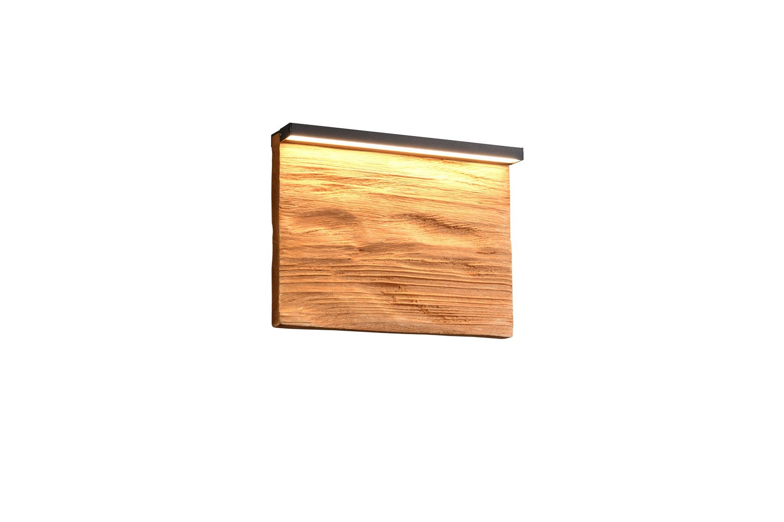 Kinkiet LED KALEA jasne drewno-czarny 8W ciepła 800lm drewno wym:7,5x20x15cm IP20 Trio
